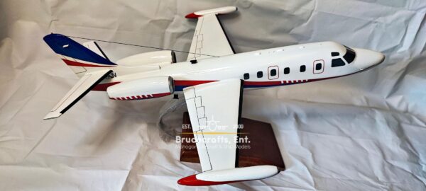 Model of 1124A Westwind II aircraft with detailed craftsmanship